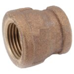 Anderson Metals 1/2 in. FPT 1/4 in. D FPT Brass Reducing Coupling (Case of 5)