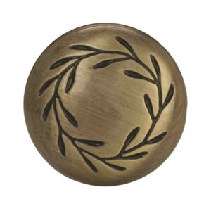 Amerock Natures Splendor Round Cabinet Knob 1-5/16 in. D 1-1/16 in. Elegant Brass - Image 2