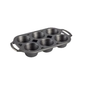 Lodge 7 in. W X 13 in. L Muffin Pan Gray