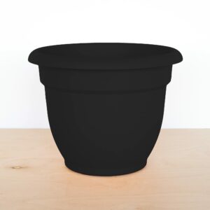 Bloem Ariana 10.25 in. H X 13 in. W Resin Traditional Planter Black - Image 3