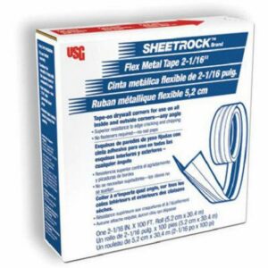 USG Sheetrock 100 ft. L X 2-1/16 in. W Reinforced Metal White Self Adhesive Flex Tape