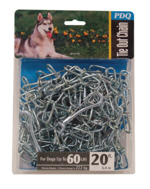 PDQ Silver Steel Dog Tie Out Chain - Image 2
