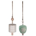 Meadow Creek Multi-color Ceramic 18 in. Bell Chimes (Case of 4)