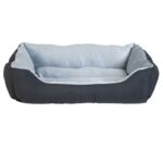 Petmate Blue/Gray Petal Print Pet Bed