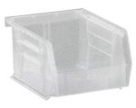 Quantum Storage 4-1/8 in. W X 3 in. H Storage Bin Plastic 1 compartments Clear