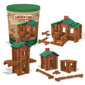 Lincoln Logs 100th Anniversary Tin Build Toy Brown/Green - Image 2