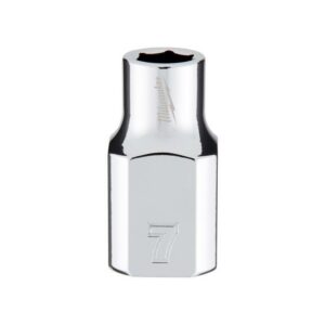 Milwaukee 7 mm X 3/8 in. drive Metric 6 Point Standard Socket