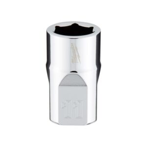 Milwaukee 11 mm X 3/8 in. drive Metric 6 Point Standard Socket