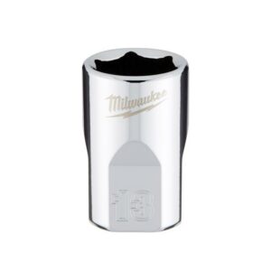 Milwaukee 13 mm X 3/8 in. drive Metric 6 Point Standard Socket