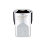Milwaukee 15 mm X 3/8 in. drive Metric 6 Point Standard Socket