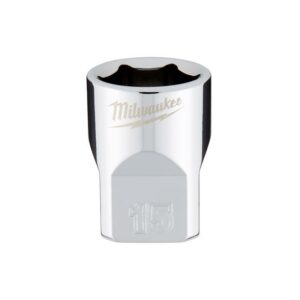 Milwaukee 15 mm X 3/8 in. drive Metric 6 Point Standard Socket