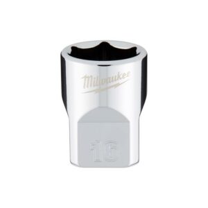 Milwaukee 16 mm X 3/8 in. drive Metric 6 Point Standard Socket