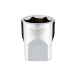 Milwaukee 17 mm X 3/8 in. drive Metric 6 Point Standard Socket