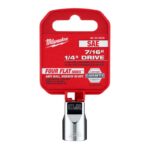 Milwaukee 7/16 in. X 1/4 in. drive SAE 6 Point Standard Socket