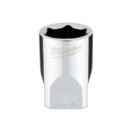 Milwaukee 1/2 in. X 1/4 in. drive SAE 6 Point Standard Socket