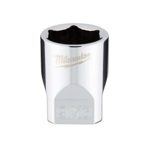 Milwaukee 9/16 in. X 1/4 in. drive SAE 6 Point Standard Socket
