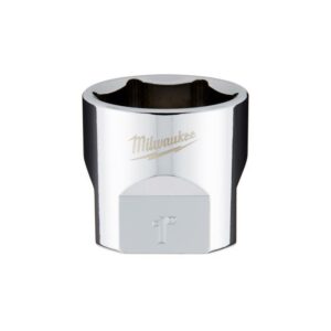 Milwaukee 1 in. X 3/8 in. drive SAE 6 Point Standard Socket