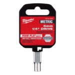 Milwaukee 5 mm X 1/4 in. drive Metric 6 Point Standard Socket