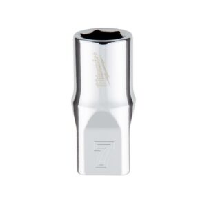 Milwaukee 7 mm X 1/4 in. drive Metric 6 Point Standard Socket