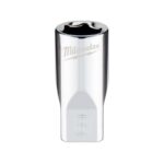 Milwaukee 8 mm X 1/4 in. drive Metric 6 Point Standard Socket
