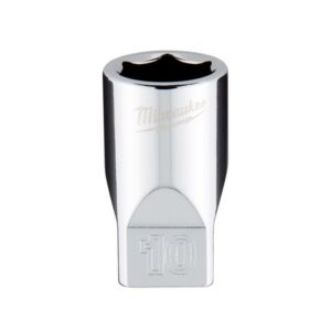 Milwaukee 10 mm X 1/4 in. drive Metric 6 Point Standard Socket