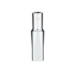 Milwaukee 11 mm X 1/2 in. drive Metric 6 Point Standard Deep Socket