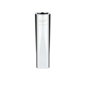Milwaukee 15 mm X 1/2 in. drive Metric 6 Point Standard Deep Socket