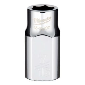 Milwaukee 7/16 in. X 1/2 in. drive SAE 6 Point Standard Socket - Image 2