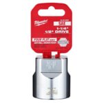 Milwaukee 1-1/4 in. X 1/2 in. drive SAE 6 Point Standard Socket