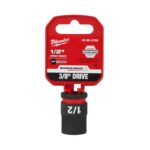 Milwaukee Shockwave 1/2 in. X 3/8 in. drive SAE 6 Point Standard Impact Socket