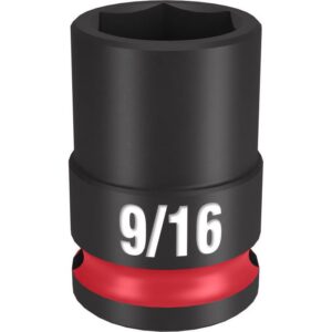Milwaukee Shockwave 9/16 in. X 3/8 in. drive SAE 6 Point Standard Impact Socket - Image 2