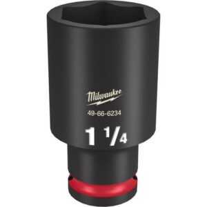 Milwaukee Shockwave 1-1/4 in. X 1/2 in. drive SAE 6 Point Deep Impact Socket - Image 2