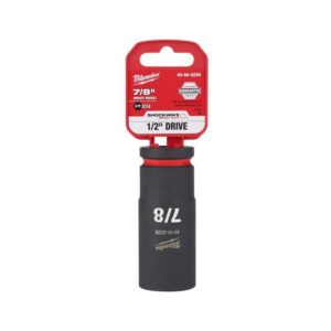 Milwaukee SHOCKWAVE 7/8 in. X 1/2 in. drive SAE 6 Point Deep Impact Socket