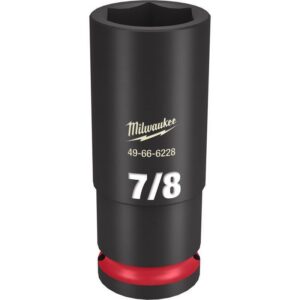 Milwaukee SHOCKWAVE 7/8 in. X 1/2 in. drive SAE 6 Point Deep Impact Socket - Image 2