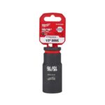 Milwaukee SHOCKWAVE 15/16 in. X 1/2 in. drive SAE 6 Point Deep Impact Socket