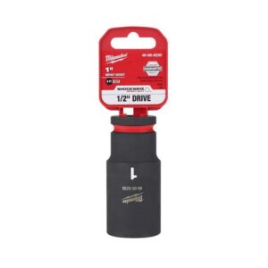 Milwaukee SHOCKWAVE 1/2 in. X 1/2 in. drive SAE 6 Point Deep Impact Socket