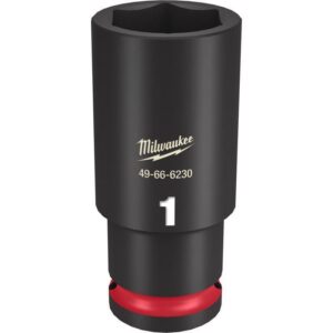 Milwaukee SHOCKWAVE 1/2 in. X 1/2 in. drive SAE 6 Point Deep Impact Socket - Image 2