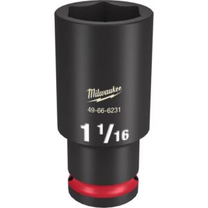 Milwaukee SHOCKWAVE 1-1/16 in. X 1/2 in. drive SAE 6 Point Deep Impact Socket - Image 2