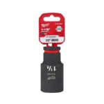 Milwaukee Shockwave 1-1/8 in. X 1/2 in. drive SAE 6 Point Deep Impact Socket