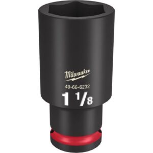 Milwaukee Shockwave 1-1/8 in. X 1/2 in. drive SAE 6 Point Deep Impact Socket - Image 2