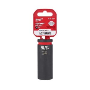 Milwaukee Shockwave 13/16 in. X 1/2 in. drive SAE 6 Point Deep Impact Socket
