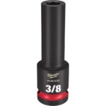 Milwaukee Shockwave 3/8 in. X 1/2 in. drive SAE 6 Point Deep Impact Socket