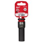 Milwaukee Shockwave 1/2 in. X 1/2 in. drive SAE 6 Point Deep Impact Socket