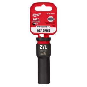 Milwaukee Shockwave 1/2 in. X 1/2 in. drive SAE 6 Point Deep Impact Socket