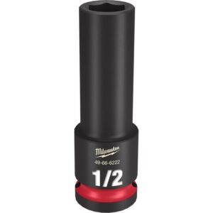 Milwaukee Shockwave 1/2 in. X 1/2 in. drive SAE 6 Point Deep Impact Socket - Image 2