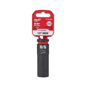 Milwaukee SHOCKWAVE 5/8 in. X 1/2 in. drive SAE 6 Point Deep Impact Socket