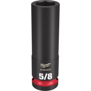 Milwaukee SHOCKWAVE 5/8 in. X 1/2 in. drive SAE 6 Point Deep Impact Socket - Image 2