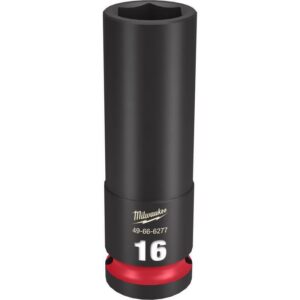 Milwaukee SHOCKWAVE 16 mm X 1/2 in. drive Metric 6 Point Deep Impact Socket - Image 2