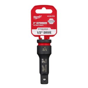 Milwaukee SHOCKWAVE 3 in. X 1/2 in. drive SAE Impact Extension