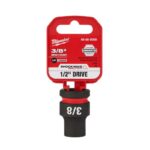Milwaukee Shockwave 7/16 in. X 1/2 in. drive SAE 6 Point Standard Impact Socket